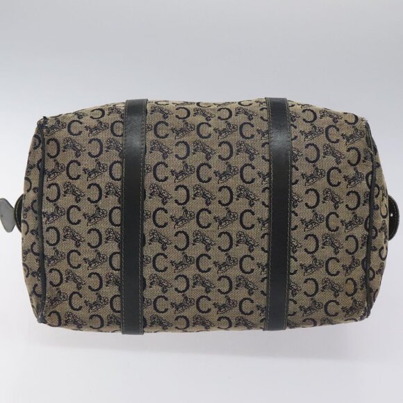 CELINE C Macadam Hand Bag Canvas Navy Auth bs23204 - Picture 6 of 16